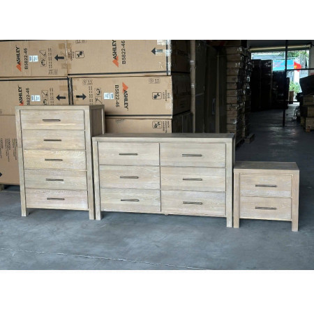 B5822 Collection 01 : Bộ 3 Bàn Trang Trí - Màu Kem Sứ Nung